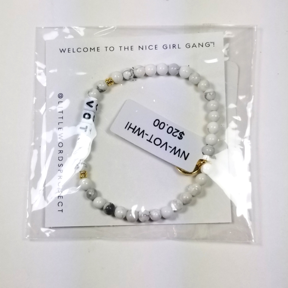 Little Words Project Vote Bracelet Nice Girl Gang